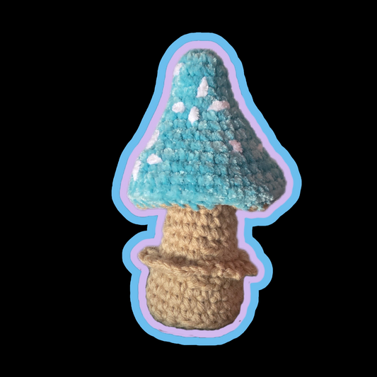 Wintersparkle Blue Mushroom